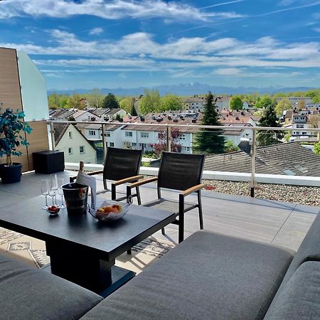 Penthouse-Appartement mit Alpenblick Friedrichshafen Exterior foto