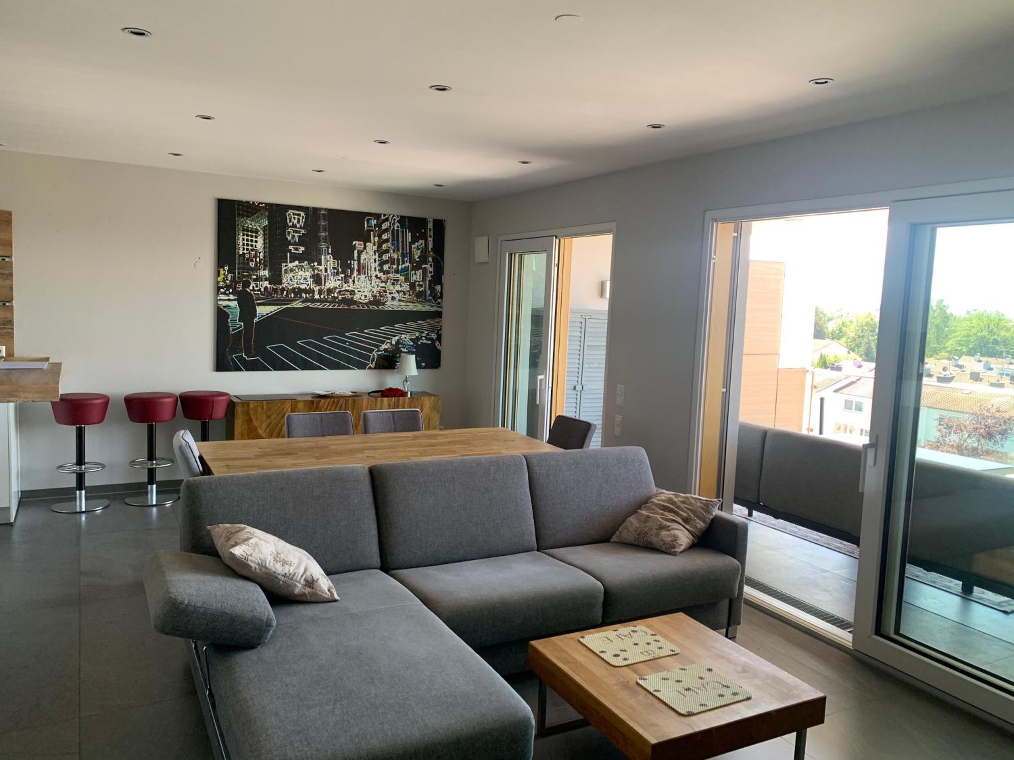Penthouse-Appartement mit Alpenblick Friedrichshafen Exterior foto