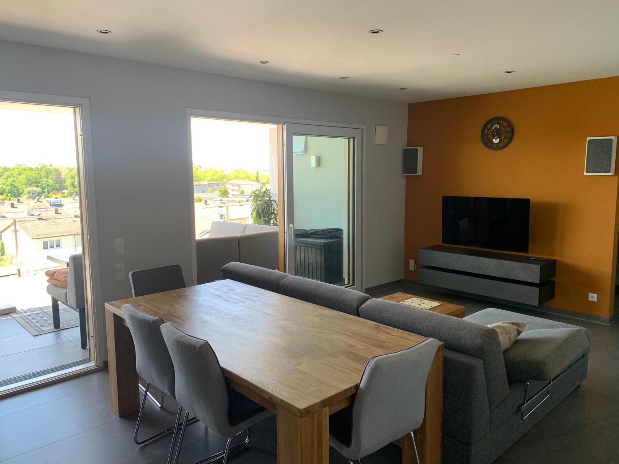Penthouse-Appartement mit Alpenblick Friedrichshafen Exterior foto